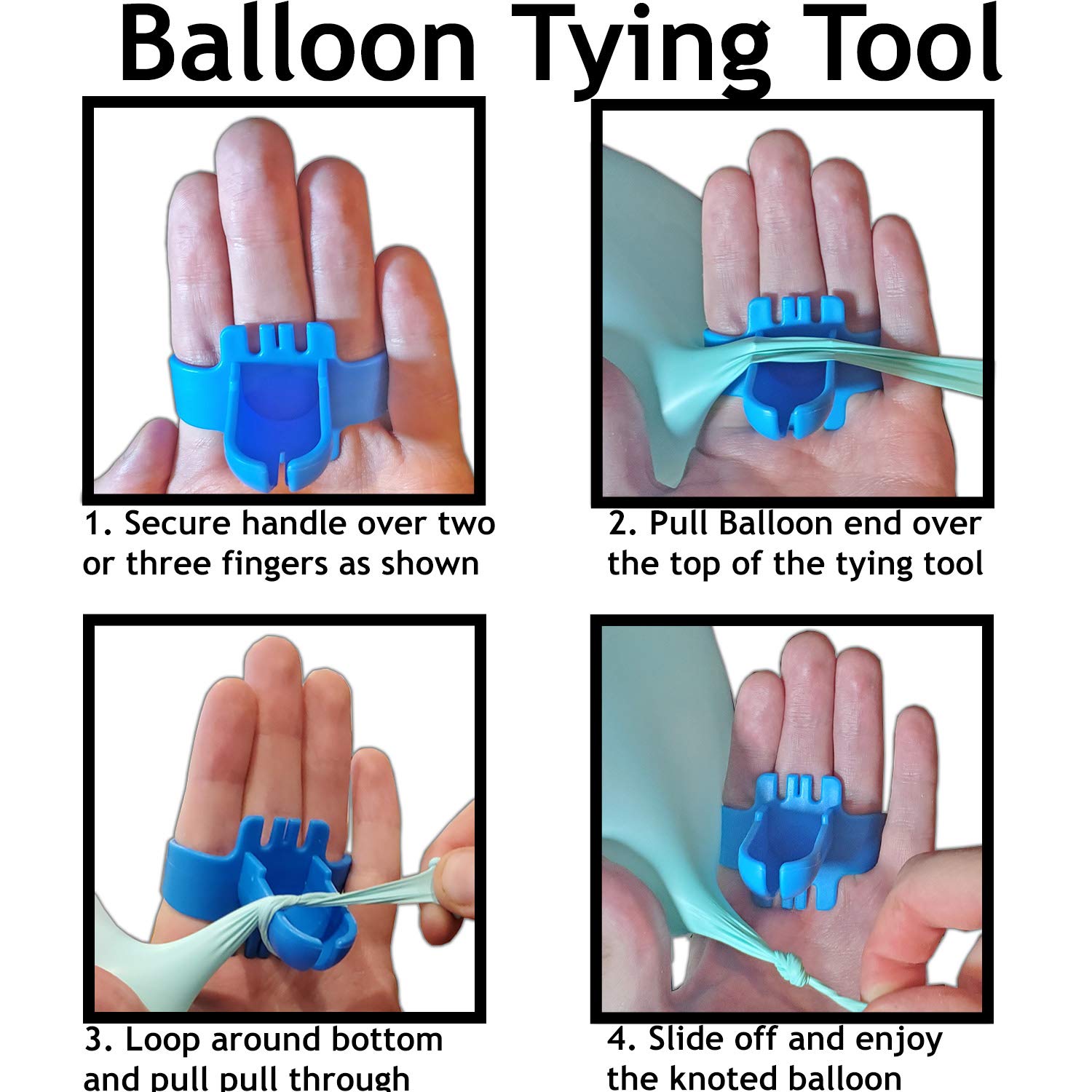 Balloon Tying Tool Device for Fast Balloon Knotting Party Decoration Accessory and Balloon Supplies (1 Pc)