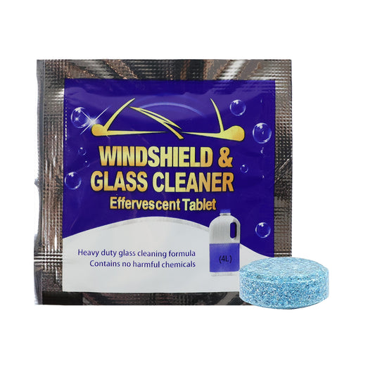 Auto Windshield Cleaner Glass Tablets, Car Wiper Detergent Effervescent Tablets (Pack of 10)