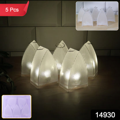 Led Flameless Decorative Lantern Lights - (5 Pc Set)