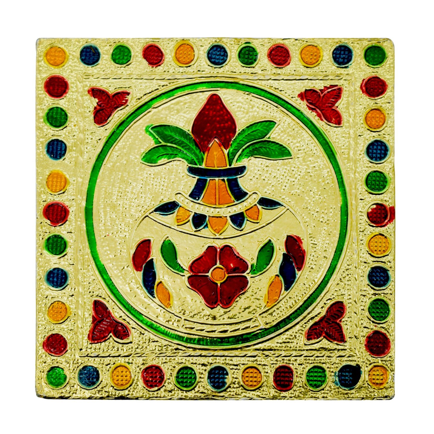 Fancy Wooden Designer Bajot Decorative Pooja Chowki for Home Temple, Religious Ceremonies, Festivals and Home Décor (1 Pc)