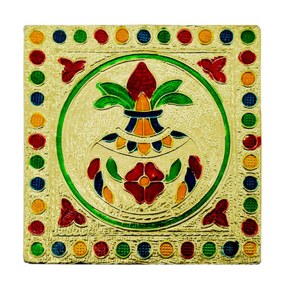 Fancy Wooden Designer Bajot Decorative Pooja Chowki for Home Temple, Religious Ceremonies, Festivals and Home Décor (1 Pc)