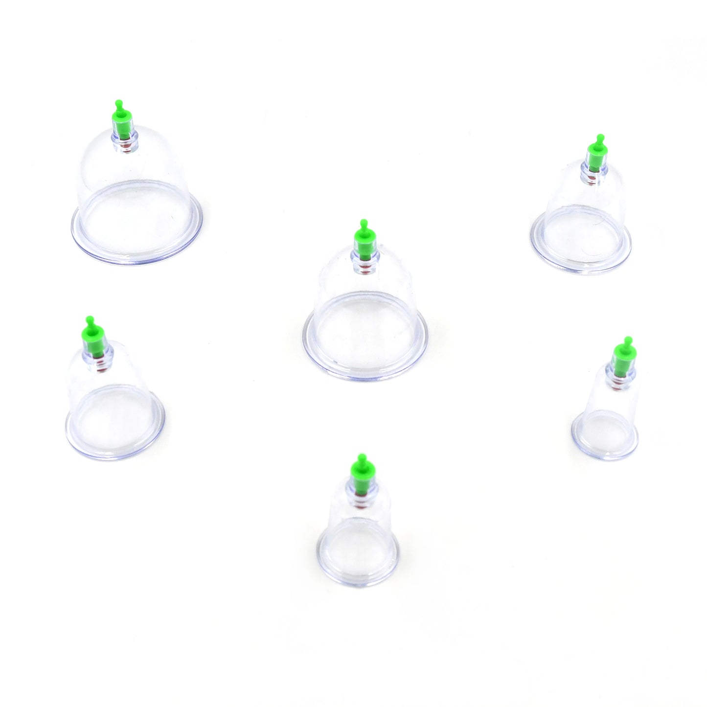 Vacuum Cupping Therapy Set 6 Cups with Hand Vacuum Pump for Body Massage, Muscle Relaxation, Deep Tissue Therapy and Home Wellness (6 Pc Set)