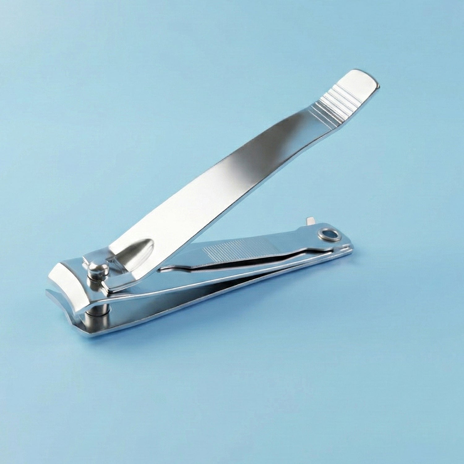 Premium Heavy-Duty Stainless Steel Nail Cutter with Built-In Nail File | Sharp Anti-Slip Nail Clipper for Fingernails, Toenails, Clean Trimming & Precise Grooming (1 Pc)