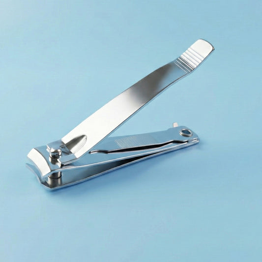 Premium Heavy-Duty Stainless Steel Nail Cutter with Built-In Nail File | Sharp Anti-Slip Nail Clipper for Fingernails, Toenails, Clean Trimming & Precise Grooming (1 Pc)
