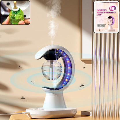 3-in-1 Led Lamp With Humidifier And Mosquito Repellent (1 Pc) Multifunction Air Moisturizer, Insect Control & Night Light for Home &Office