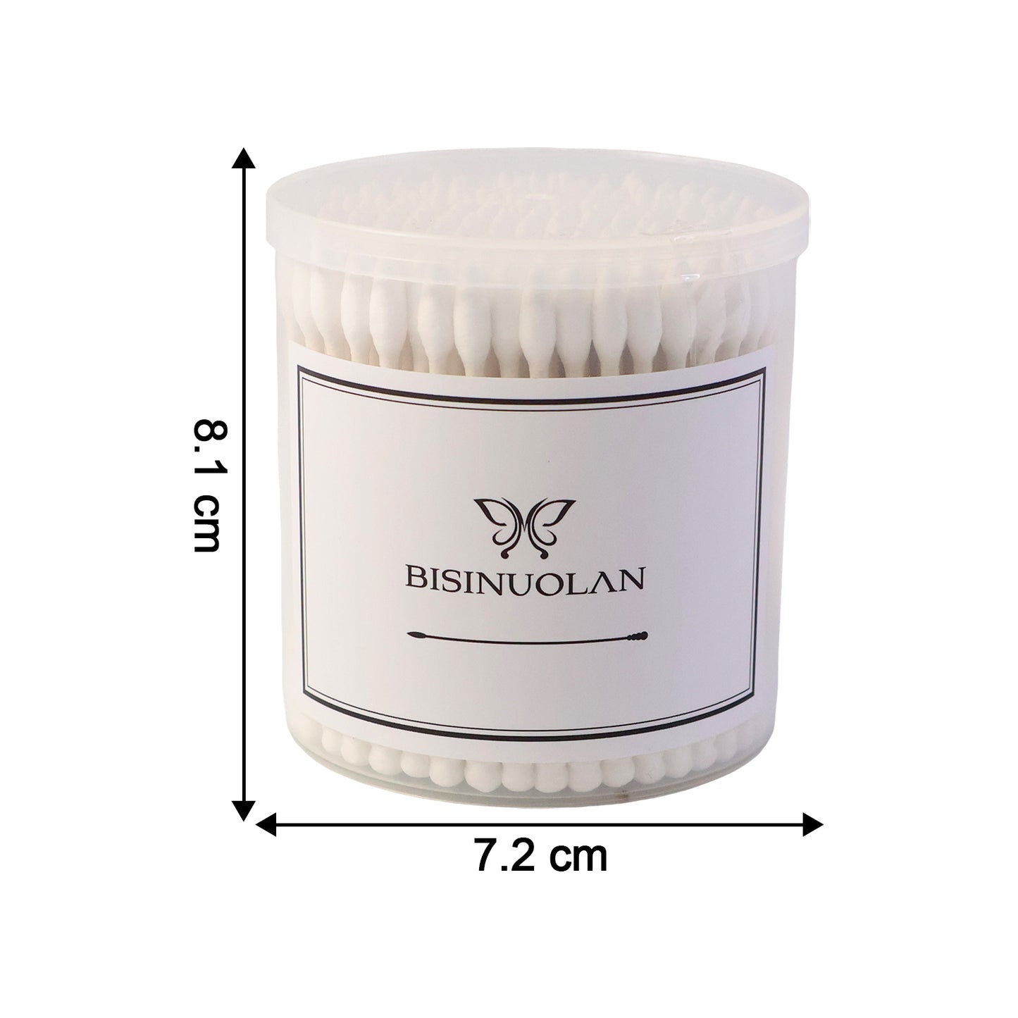 Cotton Ear Buds Set with Storage Jar, Soft Tip Cotton Swabs for Personal Hygiene, Makeup Correction, Baby Care and Daily Cleaning Use (200 Pcs)