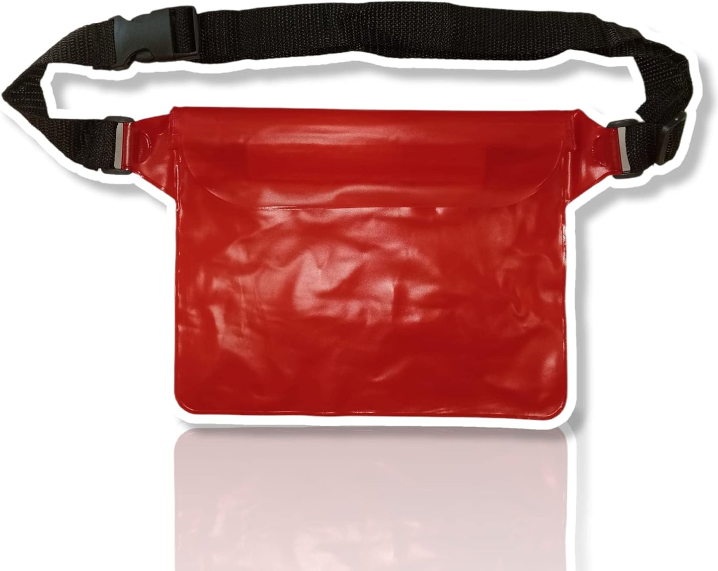 Waterproof Waist Pouch Bag with Adjustable Strap – Transparent Dry Storage Bag for Mobile, Cash and Essentials (Ideal for Swimming, Beach and Outdoor Activities – 1 Pc)