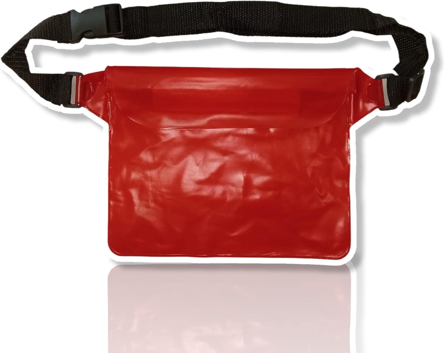Waterproof Waist Pouch Bag with Adjustable Strap – Transparent Dry Storage Bag for Mobile, Cash and Essentials (Ideal for Swimming, Beach and Outdoor Activities – 1 Pc)