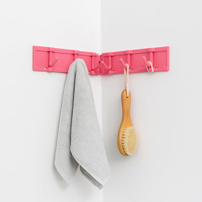 Foldable Rotating Wall-Mounted Multipurpose Hook Rack for Kitchen, Bathroom & Home Storage | Space-Saving, Waterproof & Easy Installation Organizer (1 Pc)