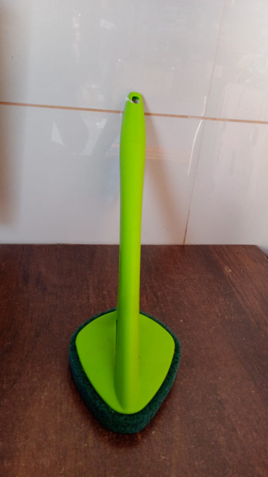Long Handle Hockey Scrubber Brush for Wall, Floor, Tile and Bathroom Cleaning (1 Pc)