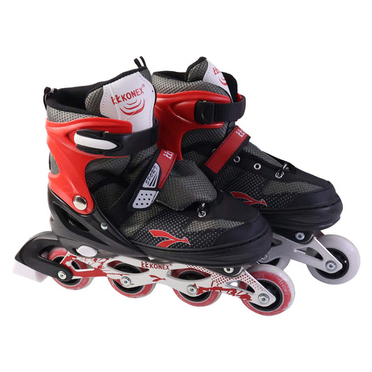 Professional Adjustable Inline Skates for Kids, Adults (XL Size) – High-Speed Roller Skating Shoes with PU Wheels & Aluminum Frame