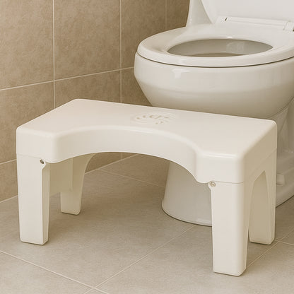 Bathroom Foldable Non Slip Potty Squat Aid Toilet Step Stool with Air Freshener Slot for Constipation Piles Relief and Healthy Toilet Posture (1 Pc)