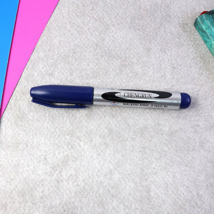 Premium Permanent Marker Pen with Thick Bold Chisel Tip | Quick-Dry Smudge-Proof Marker for Labeling, Office Work, Art, School Projects & Multi-Surface Writing (1 Pc)