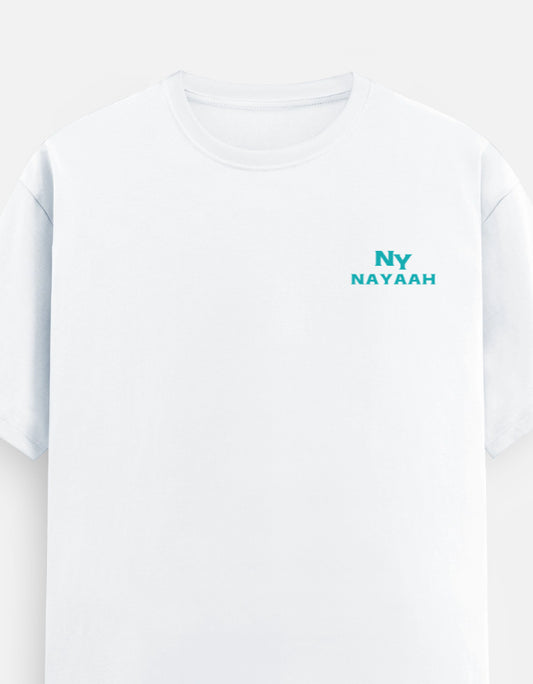 NAYAAH Premium (White) 100% Cotton 180 GSM Unisex Regular Fit T-Shirt – Soft, Breathable and Lightweight Everyday Wear White