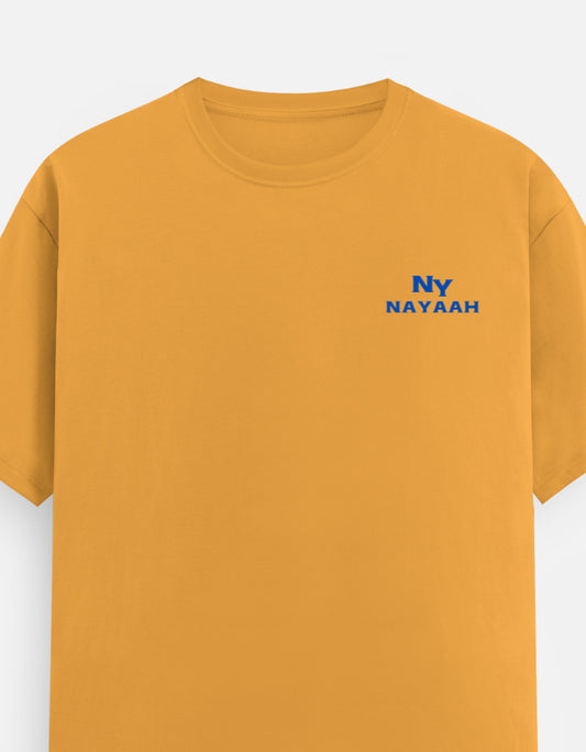 NAYAAH (Golden Yellow) Premium 100% Cotton 180 GSM Unisex Regular Fit T-Shirt – Soft, Breathable and Lightweight Everyday Wear Golden Yellow
