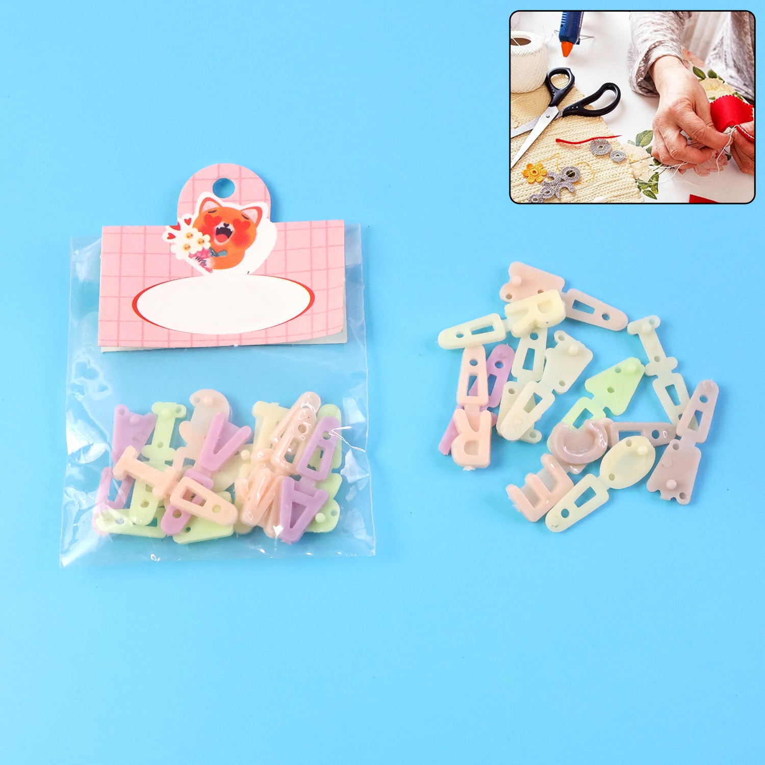 Alphabet Letter Beads Set for Craft Decoration and DIY Projects – Decorative Plastic Letter Beads for Jewelry Making, Art and Creative Activities (1 Set)