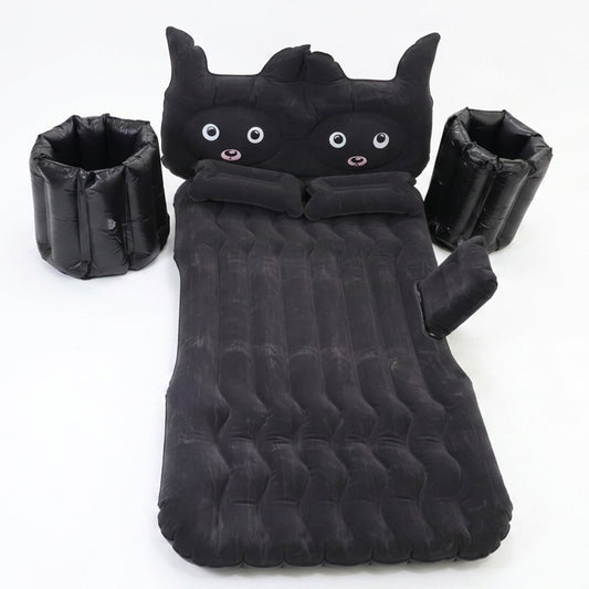 Car Air Mattress Bed Set Inflatable Back Seat Travel Bed with Electric Pump Pillows and Cushions for Car Camping Road Trips (1 Set)
