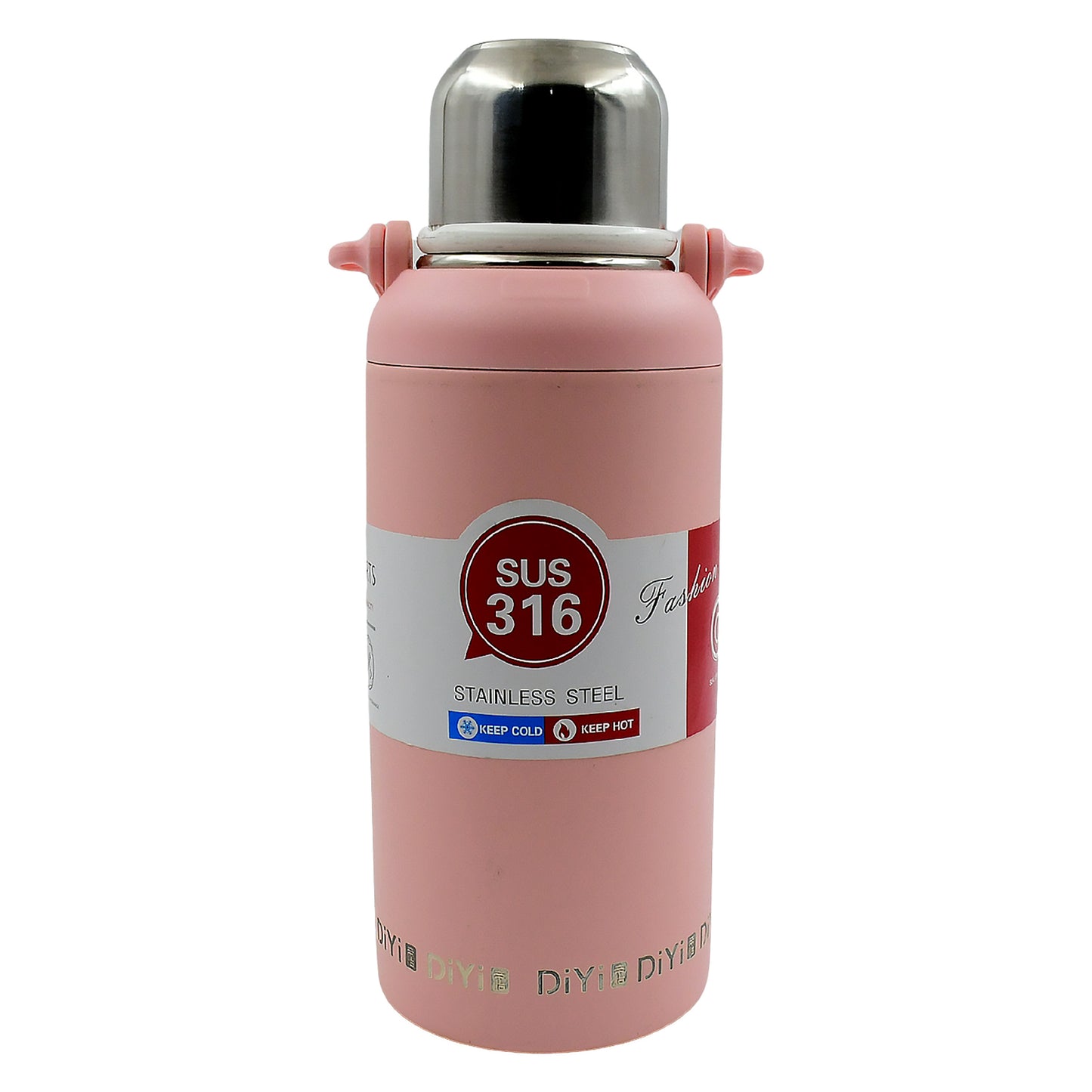 Stainless Steel Tumbler 316 Stainless Steel Vacuum Insulated Cup Bottle 1300ML Portable Travel Kettle Water Bottle with Handle Large Capacity Sports Flask with Lid and Straw