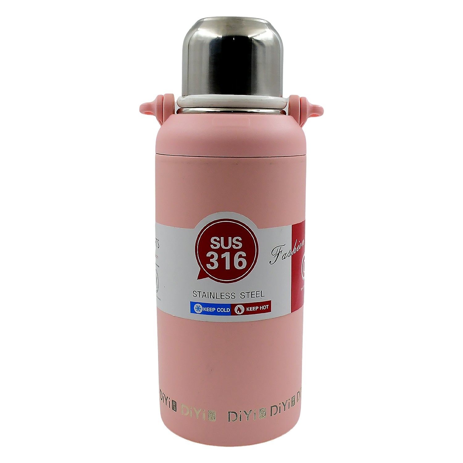 Stainless Steel Tumbler 316 Stainless Steel Vacuum Insulated Cup Bottle 1300ML Portable Travel Kettle Water Bottle with Handle Large Capacity Sports Flask with Lid and Straw
