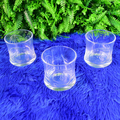 Glass 3 Pc Tumbler and 1 Pc Cup Set, Juice Glasses and Transparent Water Glass Coffee and Tea Cup / Mug (4 Pcs Set)