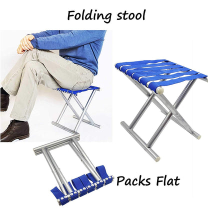 8804 Folding Beach Tool Best Folding Stool Portable Travel Train Chair Outdoor Rest Seat Fishing Beach Picnic Hiking Backpacking Stool Camping Fishing Hiking Picnic Garden (1 Pc )