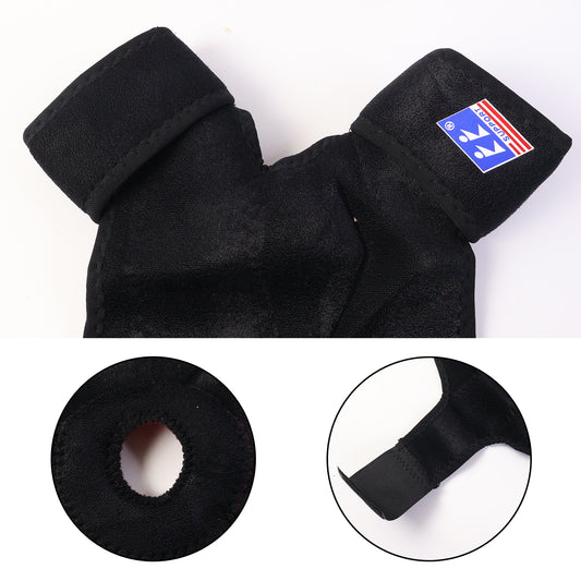 Adjustable Elastic Knee Support Brace with Patella Hole (1 Pc)