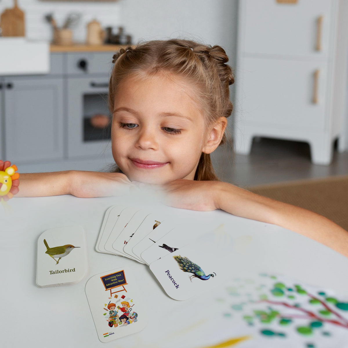 Kidkraft 7-in-1 Educational Flashcards Set for Kids – 224 Learning Cards for Alphabet, Numbers, Animals, Fruits and More
