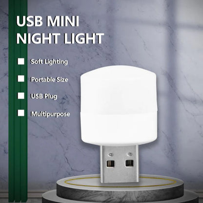 6293 Usb Led Lamp Night Light Plug In Small Led Nightlight Mini Portable For Pc And Laptop.Mini USB LED Night Light | Portable 1W Plug In LED Lamp for Laptop, Power Bank, USB Charger, Car and Emergency Lighting (1 pc)