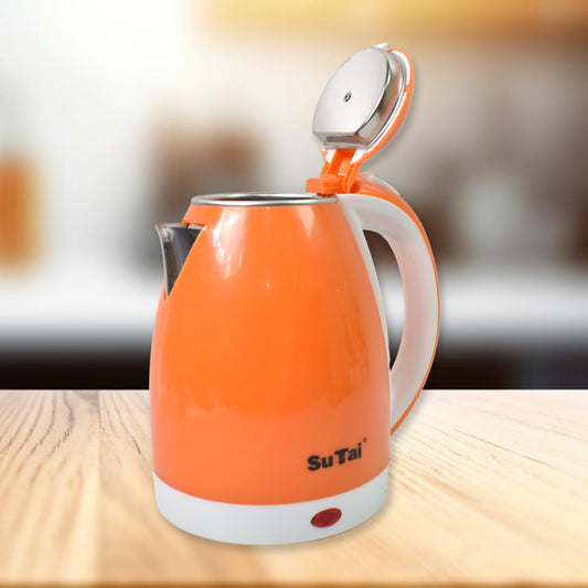2 Litre Stainless Steel Electric Kettle 1500 to 2000W Fast Boiling Water Kettle with Auto Shut Off Boil Dry Protection and 360 Degree Cordless Base