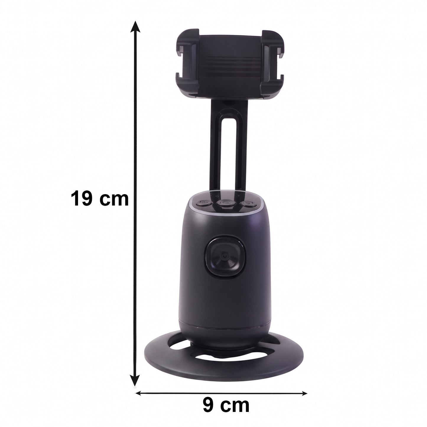 Smart AI Auto Face Tracking Mobile Holder Stand 360 Degree Rotating Phone Holder for Video Recording, Live Streaming and Content Creation (1 Pc)