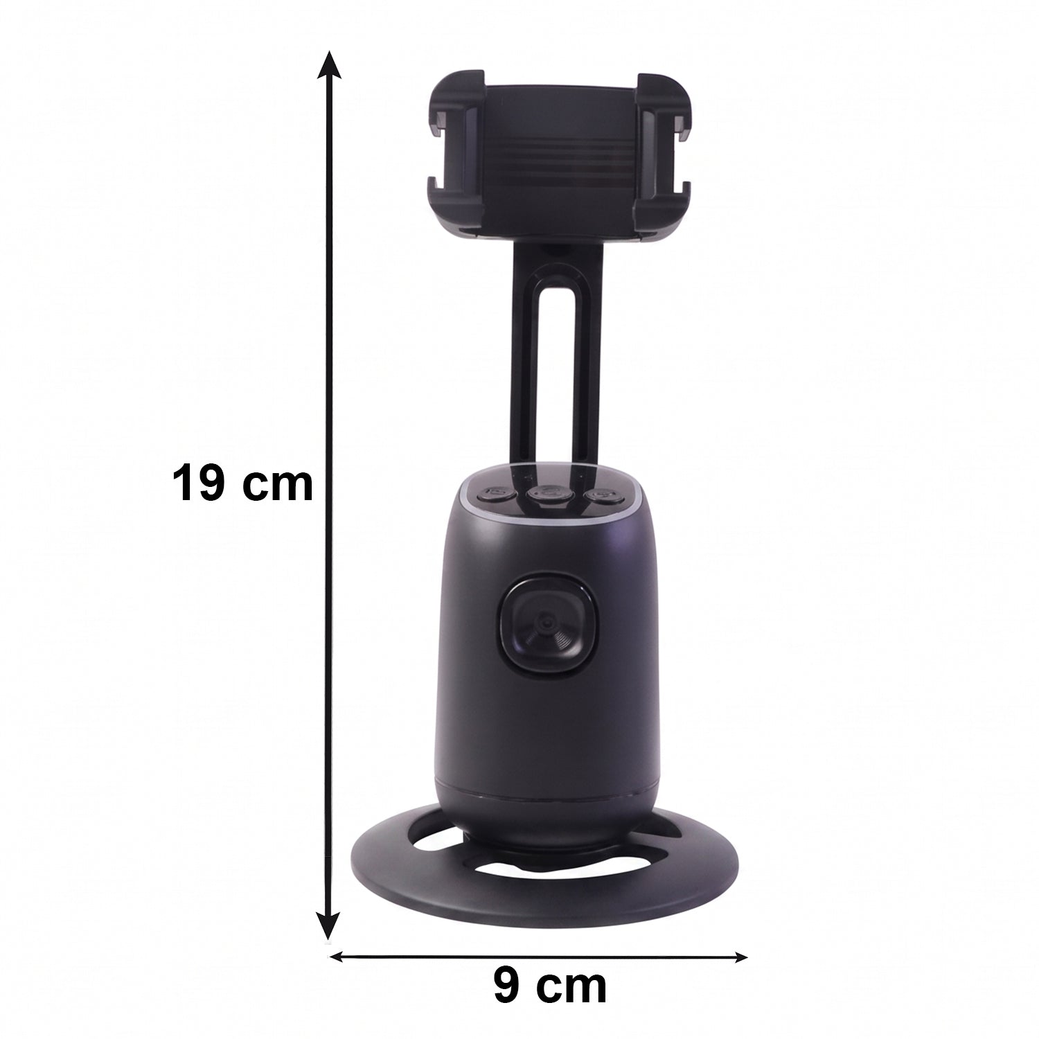 Smart AI Auto Face Tracking Mobile Holder Stand 360 Degree Rotating Phone Holder for Video Recording, Live Streaming and Content Creation (1 Pc)