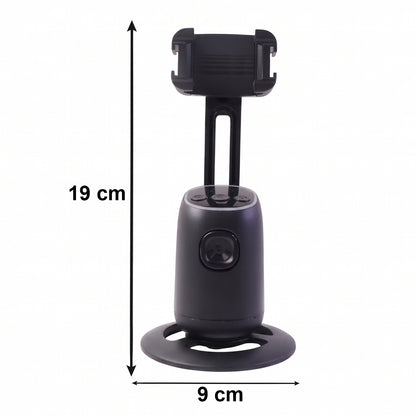 Smart AI Auto Face Tracking Mobile Holder Stand 360 Degree Rotating Phone Holder for Video Recording, Live Streaming and Content Creation (1 Pc)
