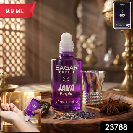 Sagar Java Purple Roll On Attar, Alcohol Free Long Lasting Perfume Oil for Men and Women, 9.9 ml