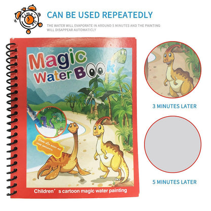 Magic Water Quick Dry Coloring Book (Pack of 4)