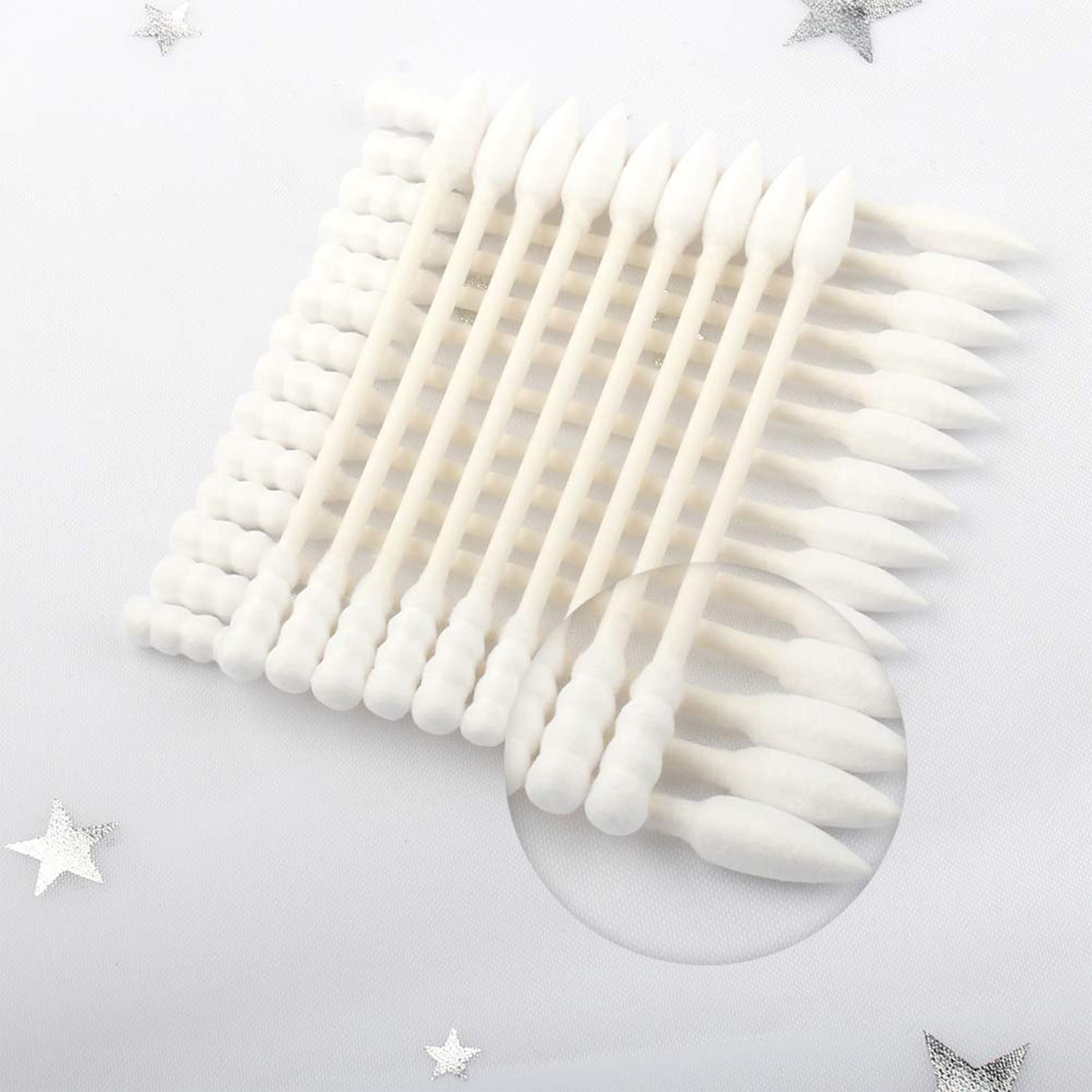 Cotton Ear Buds Set with Storage Jar, Soft Tip Cotton Swabs for Personal Hygiene, Makeup Correction, Baby Care and Daily Cleaning Use (200 Pcs)