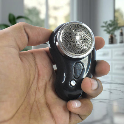 Portable Electric Shaver and Clipper with Cleaning Brush and USB Cable – Powerful Mini Beard Trimmer for Travel Grooming and Facial Hair Trimming (1 Pc)
