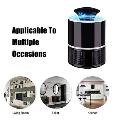 Natation Electronic LED Mosquito Killer Lamp – USB Powered Mosquito Trap Machine with Silent Fan for Home, Office and Camping
