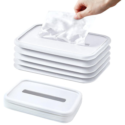 Silicone Tissue Holder – Flexible Wave Design Tissue Box for Bathroom, Office, Car & Bedroom (1 Pc)