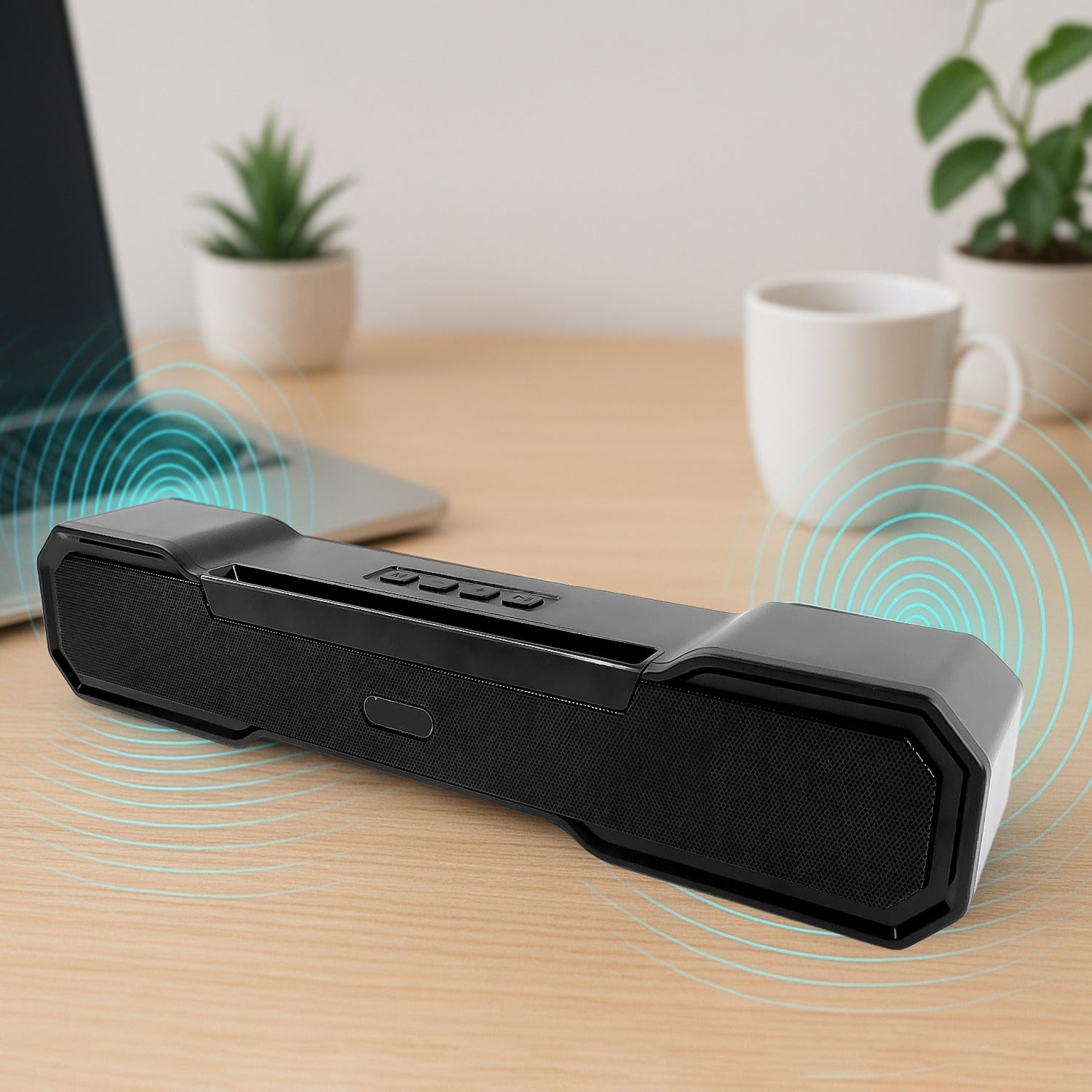 3D Sound Bluetooth Wireless Speaker 10W Portable Mini Home Theatre Soundbar FM USB AUX SD Card Supported Rechargeable Outdoor Speaker for TV Laptop Mobile