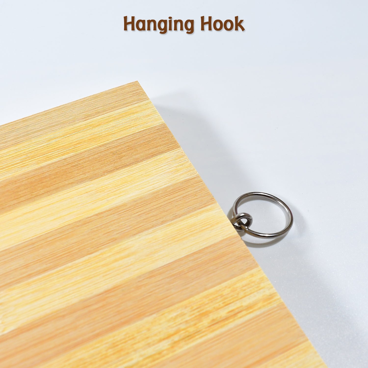 Natural Bamboo Wood Chopping Cutting Board for Kitchen Meat, Vegetables, Fruits, Cheese and Bread BPA Free (1 Pc)