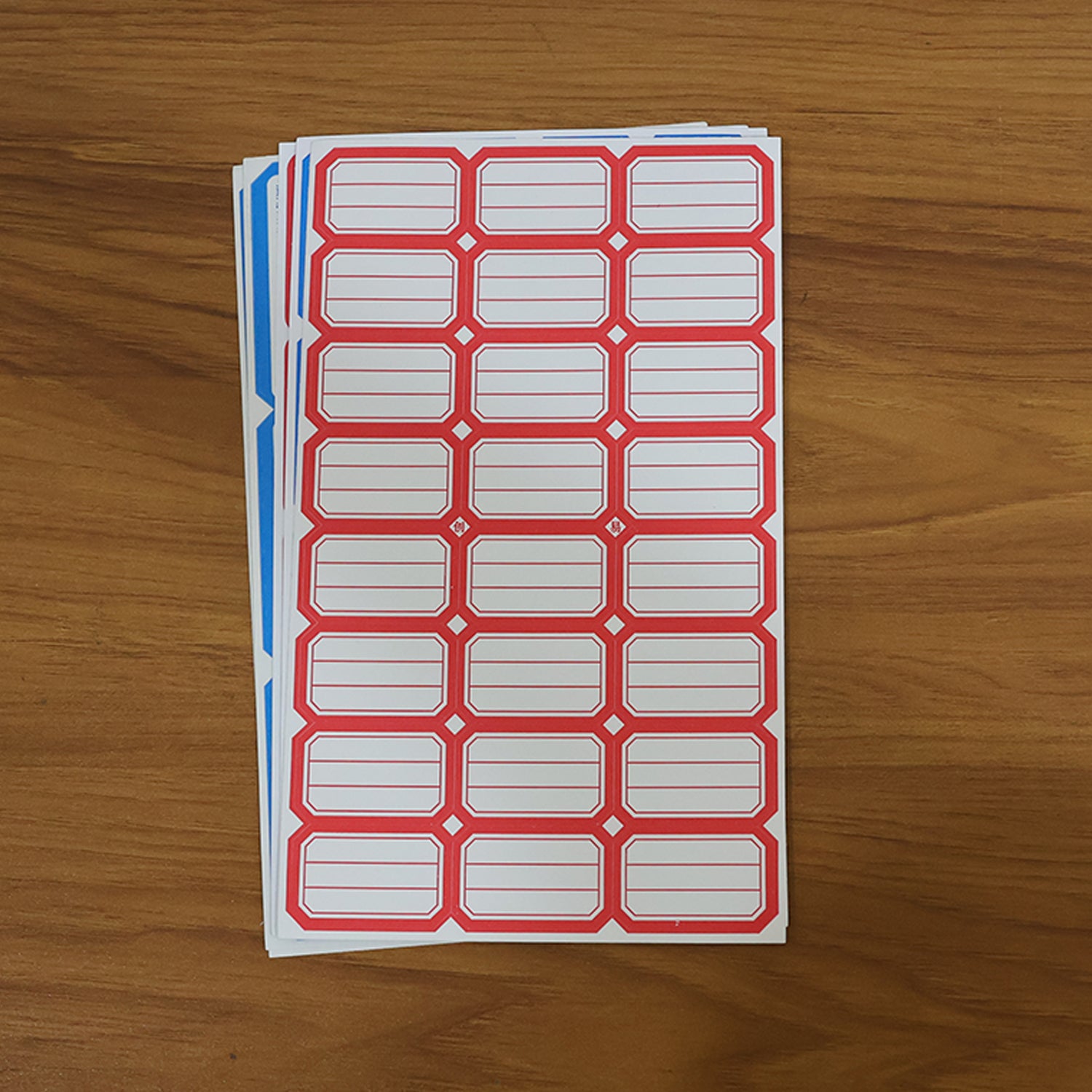 Multipurpose Writable Storage & Organizer Label Stickers Sheets for Kitchen Containers, Jars, Bottles, Office Files and Home – Self-Adhesive (5 Sheets Set)