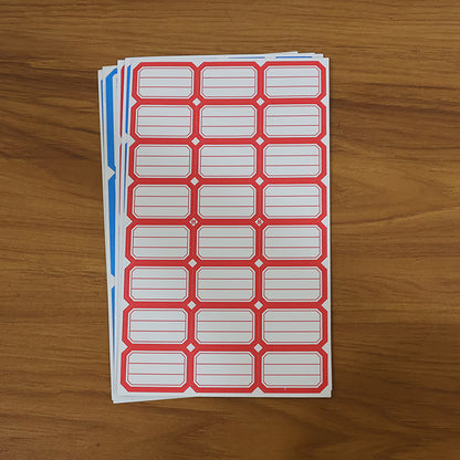 Multipurpose Writable Storage & Organizer Label Stickers Sheets for Kitchen Containers, Jars, Bottles, Office Files and Home – Self-Adhesive (5 Sheets Set)