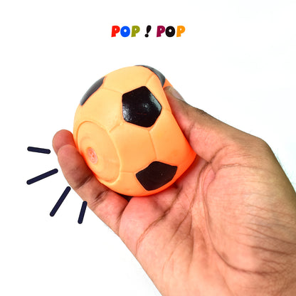 Set of 3 Soft Squeeze Balls for Kids – Non-Toxic Lightweight Indoor and Outdoor Play Balls with Whistle (Assorted Colors)