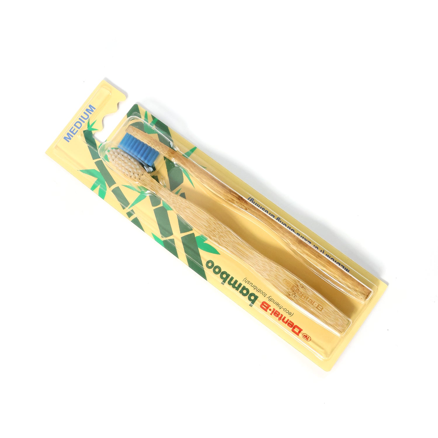 Eco-Friendly Bamboo Toothbrush Twin Pack with Medium Bristles for Daily Oral Hygiene, Gentle Cleaning & Sustainable Dental Care – Bulk Value Pack (12 Packets× 2 Pcs)