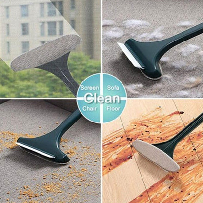 2 in 1 Window Mesh Cleaning Brush and Wiper with Extended Handle – Multi-Purpose Screen, Glass and Groove Cleaner