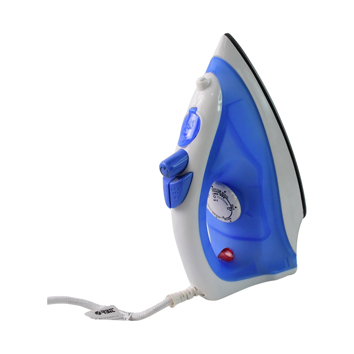 Orbit 1200W Steam Iron with Adjustable Temperature Control – Non-Stick Soleplate, Steam and Spray Function, Lightweight Electric Iron for Home and Office