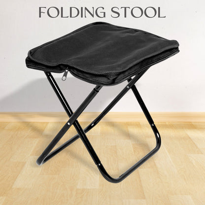 Portable Folding Camping Stool – Lightweight Collapsible Outdoor Seat for Camping, Fishing, Hiking, Picnic and Gardening (1 Pc)