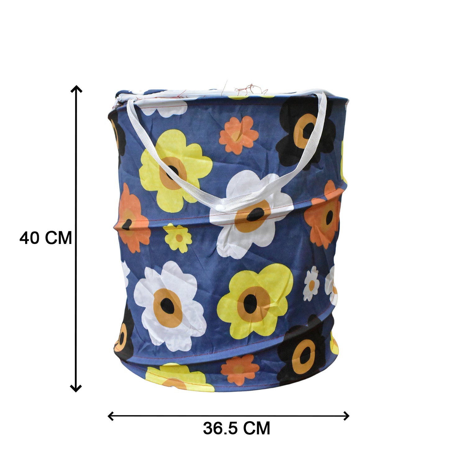 Canvas Laundry Bag 45 L – Foldable Waterproof Laundry Basket and Toy Storage Bin with Handles for Clothes Organization (1 Pc)