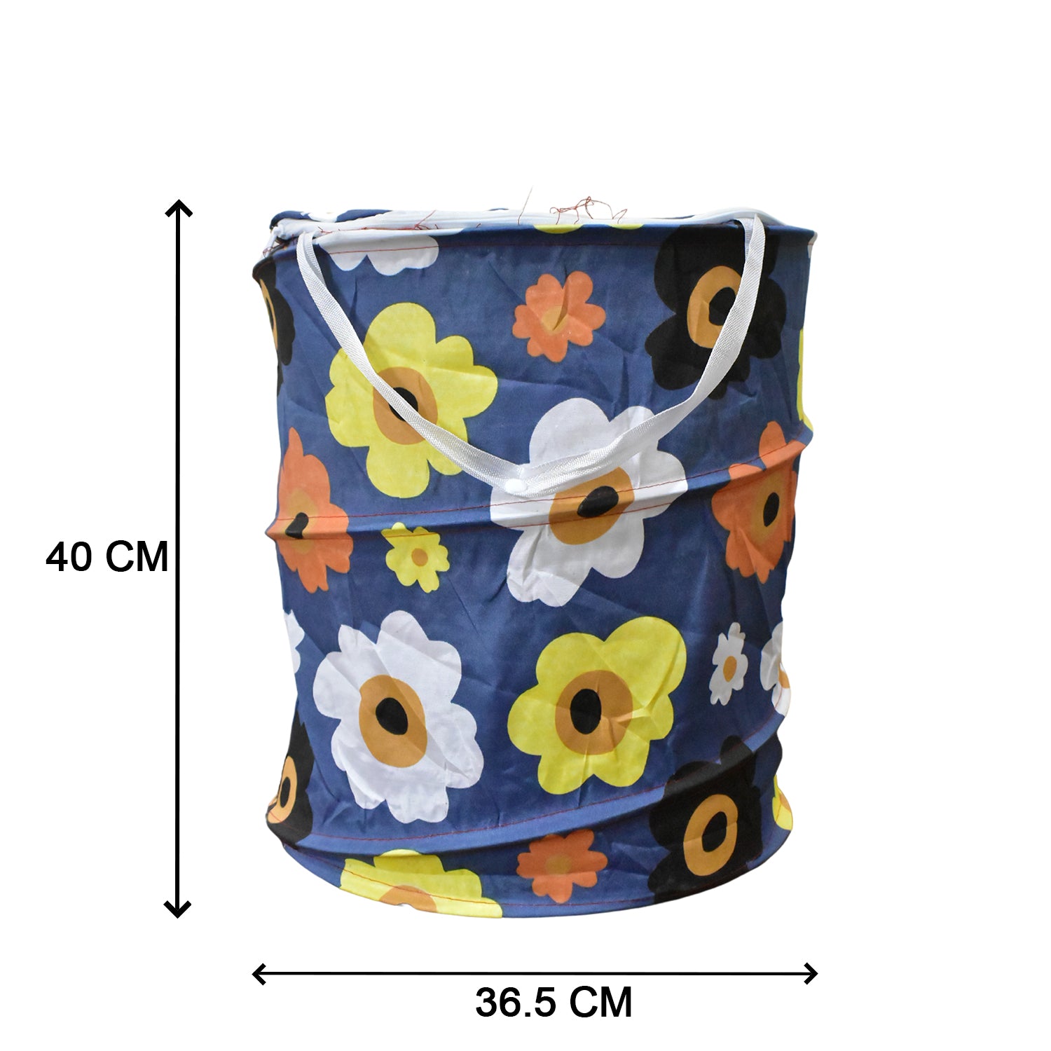 Canvas Laundry Bag 45 L – Foldable Waterproof Laundry Basket and Toy Storage Bin with Handles for Clothes Organization (1 Pc)