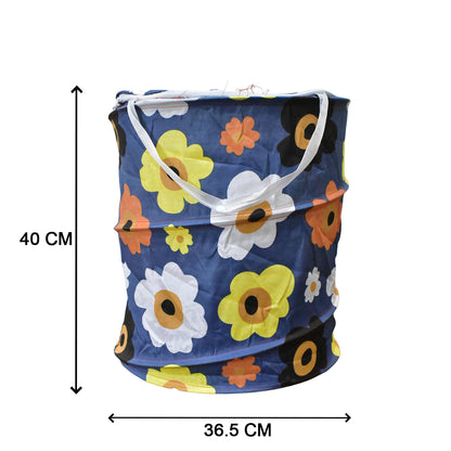 Canvas Laundry Bag 45 L – Foldable Waterproof Laundry Basket and Toy Storage Bin with Handles for Clothes Organization (1 Pc)
